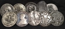 GRANDE LOTTO PAPALE ARGENTO MEDAGLIE PAPA PAOLO VI ASSORTITE