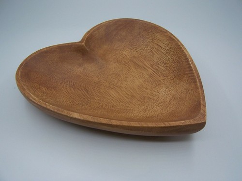 Piatto legno cuore - legno,