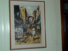 MAESTRO SARDO - DIPINTO OLIO SU TELA - PRIMI ANNI 70 - MISURE 48 X 68