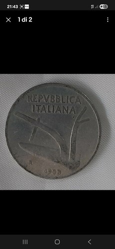 Moneta lire del 1953 - da,