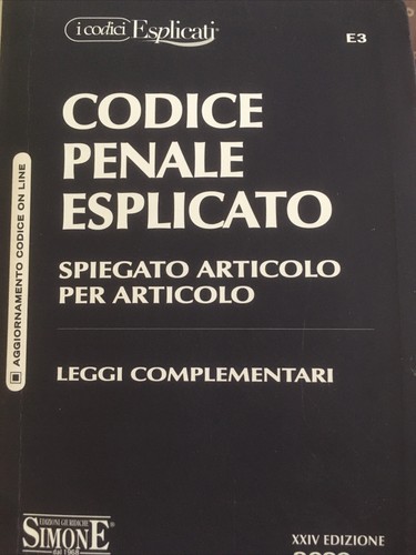 Codice penale esplicato - penale,