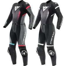 Dainese Fulminea Donna Tuta In Pelle Moto Due Pezzi Sport Racing Con Paracollo