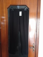 Pantalone dritto tailleur nero