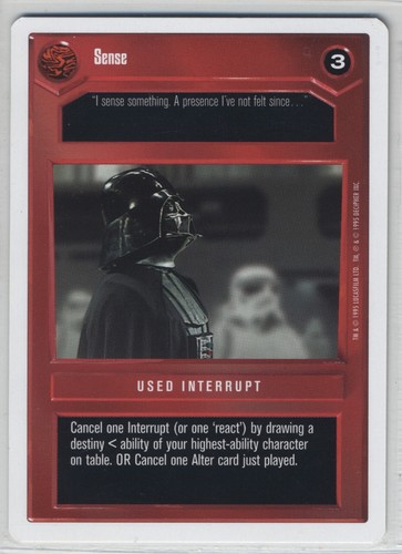 Star wars ccg decipher sense - star,