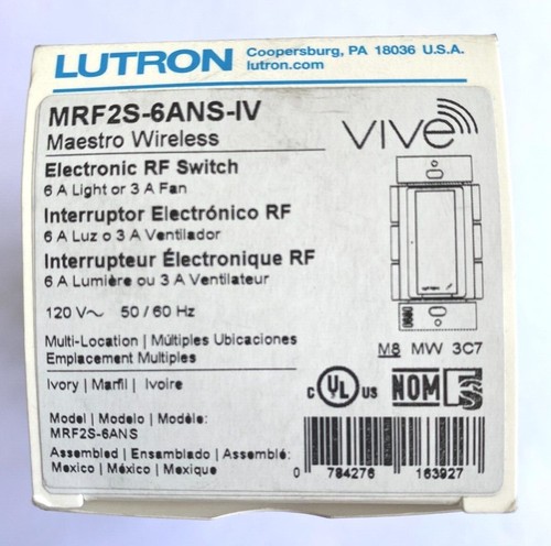 Lutron mrf2s 6ans vive - mrf2s-6ans-iv, 6a