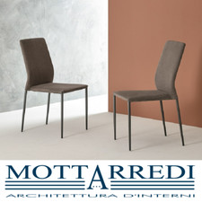 SEDIA IN ACCIAIO RIVESTITA E IMBOTTITA Bontempi Ingenia KENDRA - Chiama x sconto