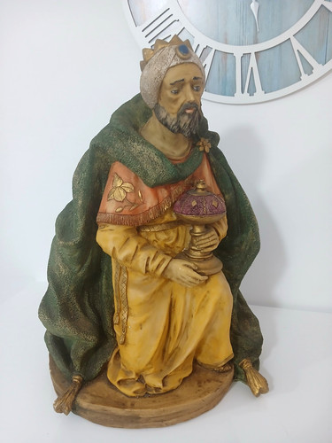 Statua melchiorre 60cm resina - 60cm,