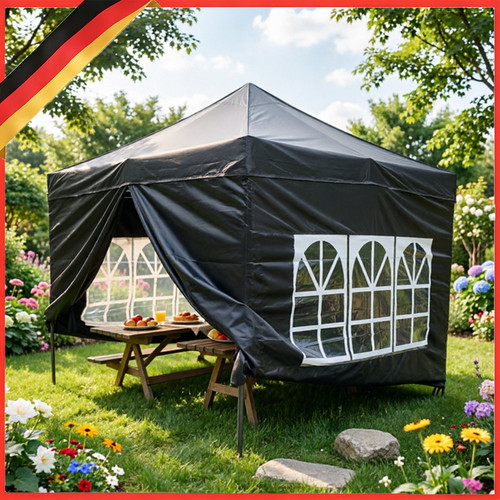 Gazebo pieghevole 3x3m tenda - pieghevole,
