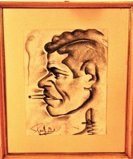 Uomo profilo con sigaretta - uomo,