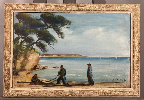 Huile sur panneau signée