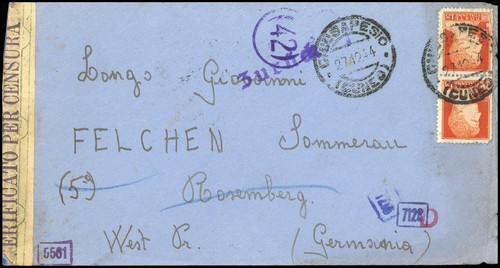 1944 italia 310 lettera - 1944,, (2),
