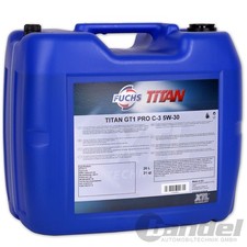 20L litri OLIO MOTORE VOLPE TITANIO GT1 PRO C-3 5W30 LONGLIFE per VW 504.00 507.00