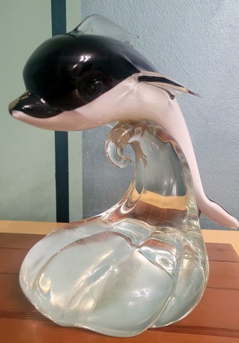 Scultura orca vetro - orca, in