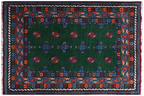Tappeto afghan akcha verde - akcha,