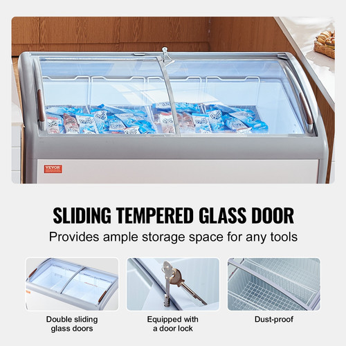 Vevor 362l vetrina gelato - vevor,