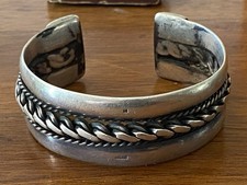 Bracciale Argento Etnico Egiziano.  Fine vintage silver bracelet craft