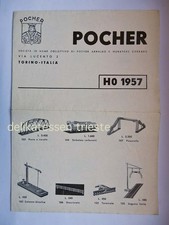 POCHER Muratore Torino brochure listino prezzi modellismo treno trenino H0 1957