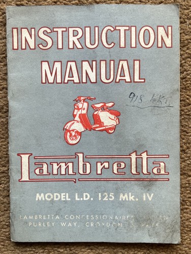 Manuale scooter lambretta 125 - manuale,
