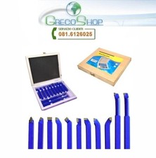 Lame/Utensili per troncatura a tornio 6mm in box di legno set 11 pz