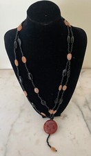 Collana vintage 4 fili pietre