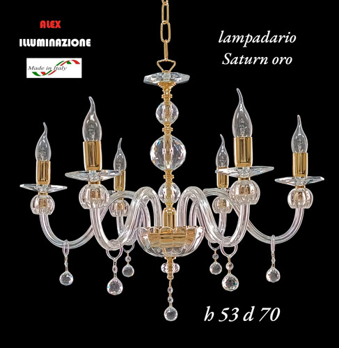 Lampadario cristallo luci - lampadario,