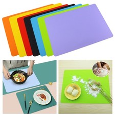 Tappetino da Tavolo in Silicone Impermeabile 40x30cm Antiscivolo Ottimo per Pranzo All'aperto