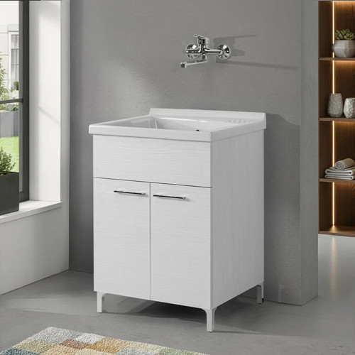 Mobile lavatoio 60x60cm bianco