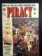Piracy #1 1954 Golden Age fumetto CE Comics prima stampa buono/VG