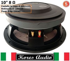 Kores Audio 10PAK100 Woofer SubWoofer (USA) PA 10 Pollici 25 Cm 8 Ohm 1000W/500W