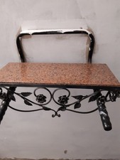 consolle e specchio in ferro battuto