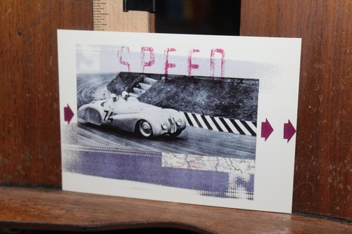 Cartolina epoca bmw anno - d'epoca,
