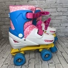 Pattini a rotelle regolabili per bambini Hello Kitty Sanrio quad rosa blu taglia 1-4 giovani