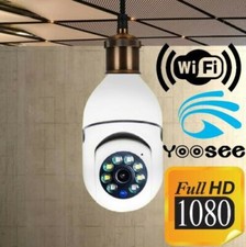 TELECAMERA VIDEOCAMERA IP CAM NASCOSTA WI-FI LAMPADA LAMPADINA ZOOM 1080P DOME