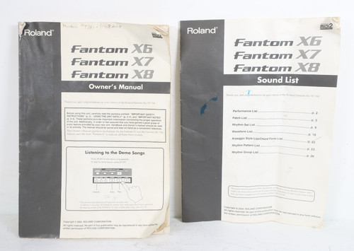 Roland fantom x8 manuale - fantom,
