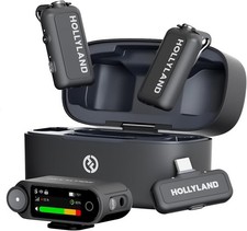 Hollyland Lark MAX 2 Microfono Wireless per iPhone/Fotocamera/Android, 2TX + 2RX