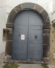 Portale Ingresso Pietra Lavica Nero 175x300 cm