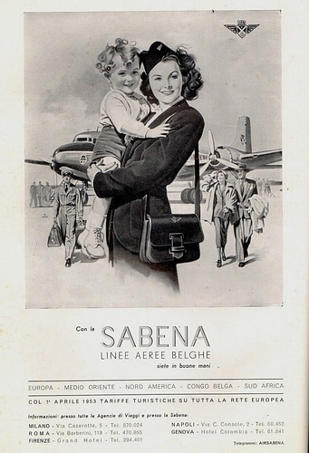 Pubblicita 1953 sabena - pubblicita',