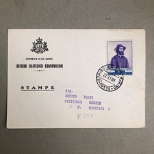 M) Cartolina San Marino stampe isolato 1961