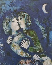 Marc chagall amanti con - chagall,