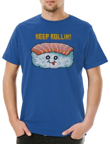 Shirt uomo sushi keep rollin - sushi,