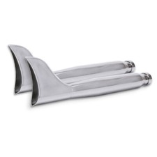 Scarico Fishtail coppia per Suzuki Intruder C 1500/ T cromo