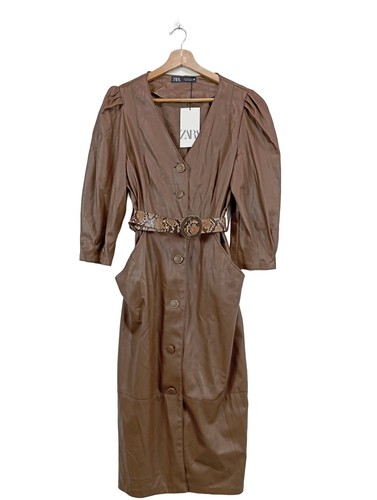 Zara abito ecopelle donna - in,