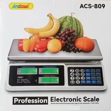 Bilancia digitale elettronica professionale da cucina portata max. 30kg acs-809