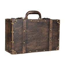 Valigia vintage, scatole per