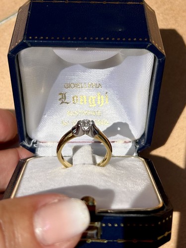 Anello solitario oro 18k - anello,