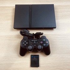PlayStation 2 Slim PS2 SLIM + Cntroller e memory card con cavi | Funzionante