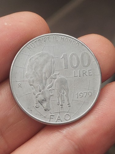 Moneta 100 lire italia - moneta,
