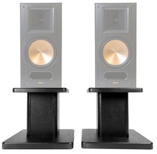 (2) Supporti diffusori da scaffale 8" neri per coppia diffusori da scaffale Klipsch RB-81