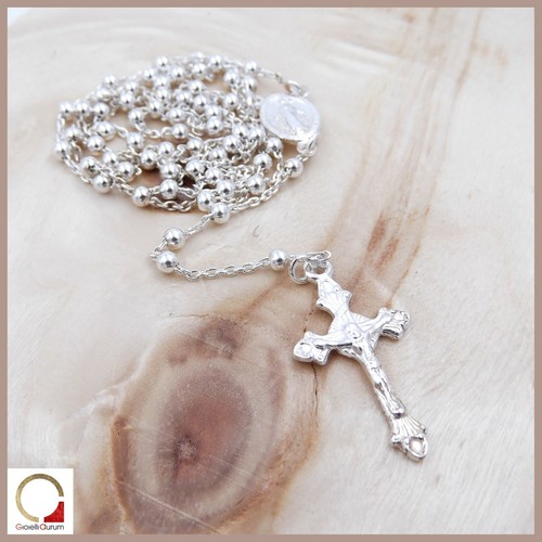 Collana rosario argento 925 - collana,