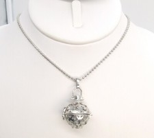 Girocollo pendente gabbia sfera suono filigrana 20 mm ENGELSRUFER chiamante angelo SILVER-T